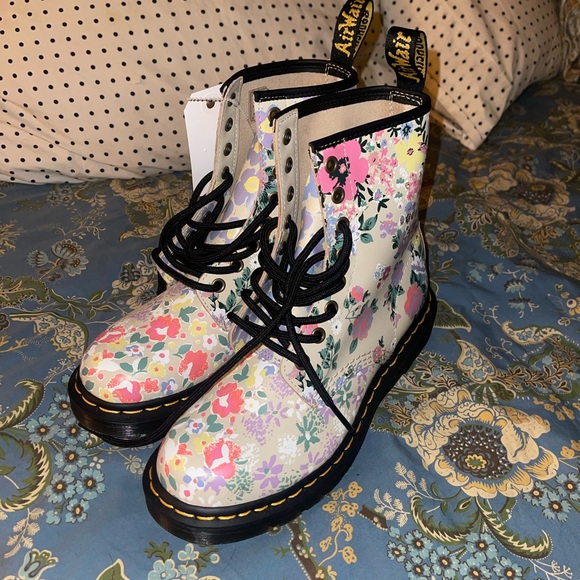 Dr. Martens Shoes - Dr Martens 1460 Floral Lace Up Boots NWOT